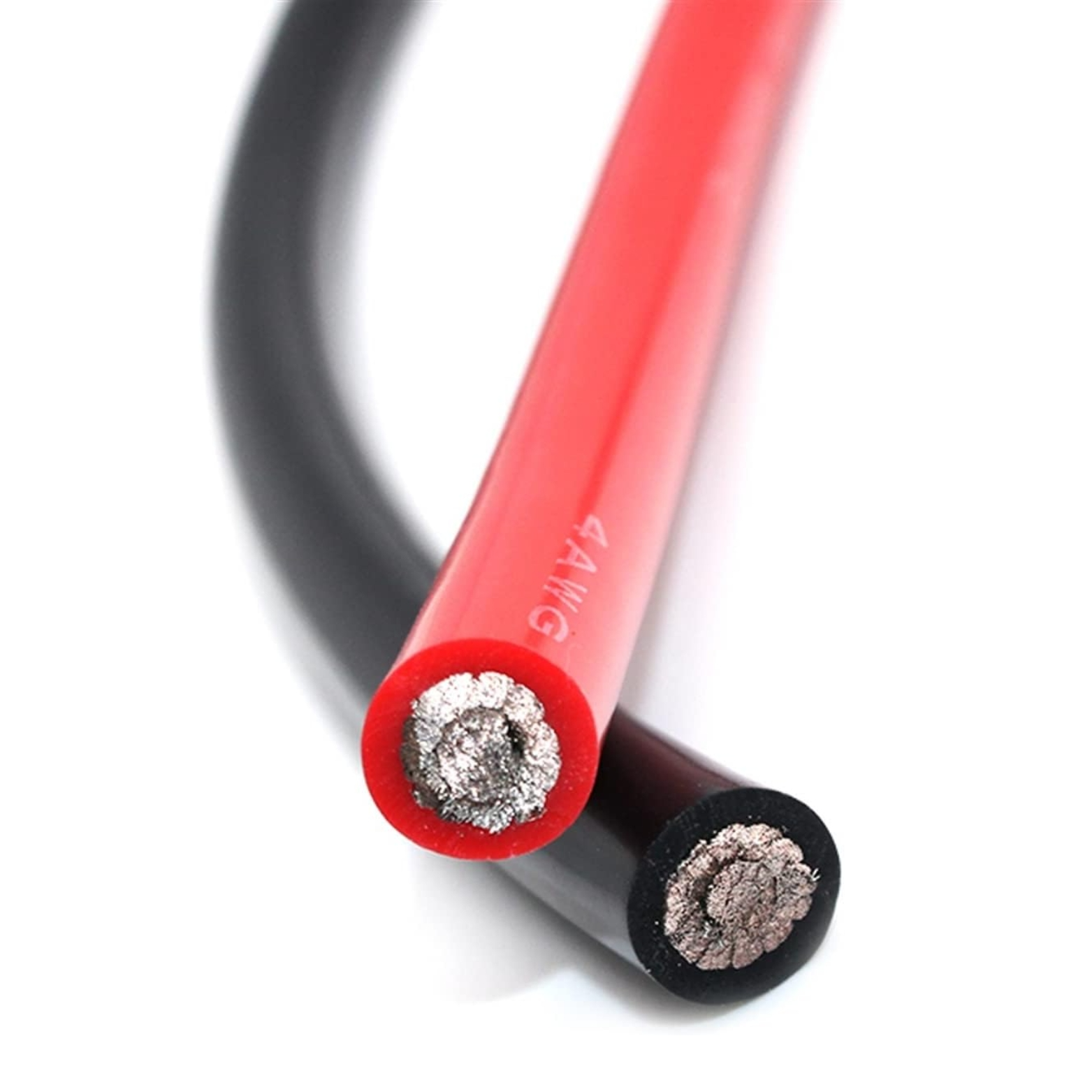 SILICONE WIRE 2x8AWG BLACK (SC25-6) 200MM